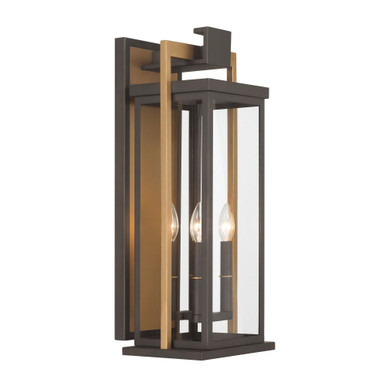 Lendel 4 Light Outdoor Wall Sconce 24 Inch and 9.75 Inch Wide by Crystorama - LDL-904-TZ-TG