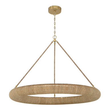 Oakley 50W 1 LED Chandelier 36.5 Inch Tall and 48 Inch Wide by Crystorama - OAK-7539-SG