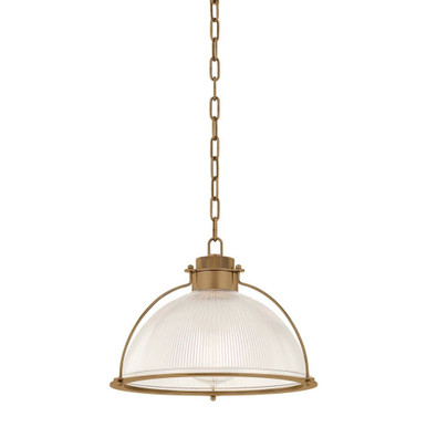 Glint 1 Light Pendant 11.5 Inch Tall and 16 Inch Wide by Troy - F5416-PBR