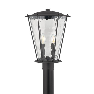 Jantzen 2 Light Outdoor Post Lantern 14.5 Inch and 12.5 Inch Wide by Troy - P7115-TBK