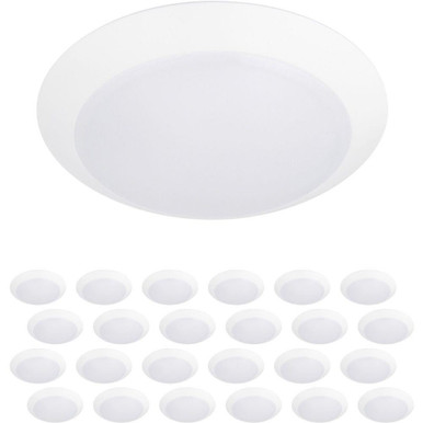 Disc 23W 1 LED Round Flush Mount (Pack of 10) 9.18 Inch Tall by WAC Limited - FM-309-9CSJB-WT-24