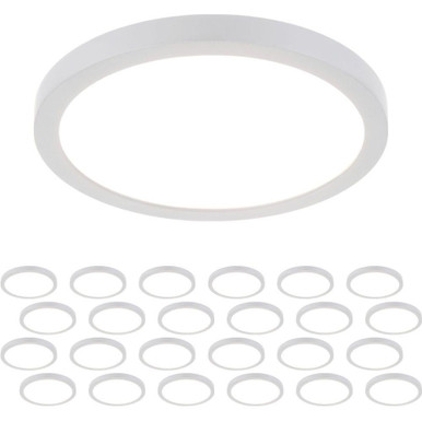Round 15W 1 LED Flush Mount (Pack of 24) 7 Inch Tall by WAC Limited - FM-07RN-930-WT-24
