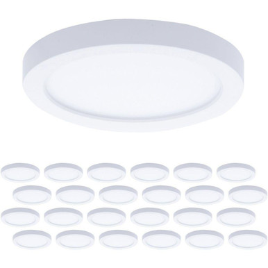 Round 12W 1 LED Flush Mount (Pack of 24) 5.25 Inch by WAC Limited - FM-05RN-930-WT-24