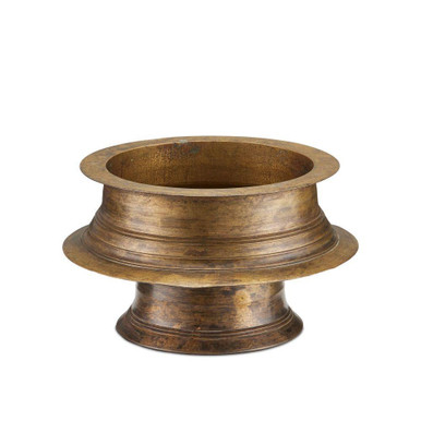 Tanjore Ritual Bowl 6 Inch Tall and 9.75 Inch Wide by Currey Company - 1200-1054