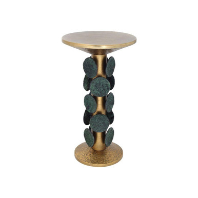 Nasturtium Accent Table 24.5 Inch X 13.75 Inch Wide by Currey Company - 4000-0249