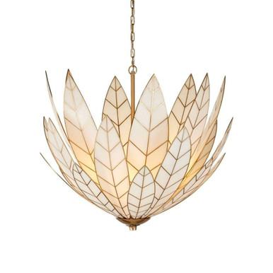 Lamina 3 Light Chandelier 28 Inch Tall and 35 Inch Wide by Currey Company - 9000-1355