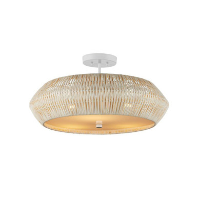 Antibes 3 Light Semi Flush Mount 12.5 and 24.5 Inch Wide by Currey Company - 9000-1346