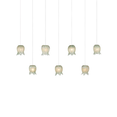 Polpo 7 Light Linear Multi Drop Pendant 57 Inch Wide by Currey Company - 9000-1402