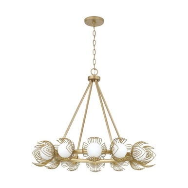 Flora 12 Light Chandelier 25 Inch Tall and 29 Inch Wide by Capital - 462101GF