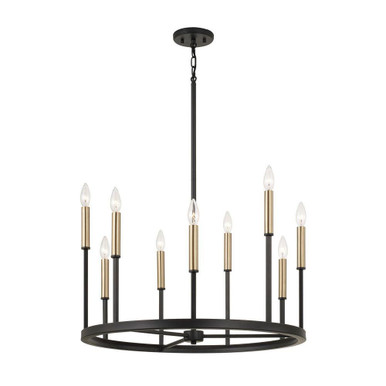 Davis 9 Light Chandelier 24 Inch Tall and 26 Inch Wide by Capital - 458381ER
