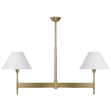 Leland 2 Light Linear Chandelier 22.5 Inch Tall and 50 Inch Wide by Capital - 860821AD-719