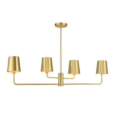 4 Light Small Linear Chandelier by BSH - 2583-BEL-1345026