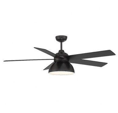 5 Blade Ceiling Fan with Light Kit In Modern Style 52 Inch Wide by BSH - 2583-BEL-1272531