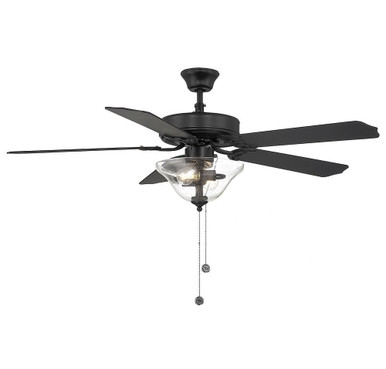 5 Blade Ceiling Fan with Light Kit 52 Inches Blade Span by BSH - 2583-BEL-1279486