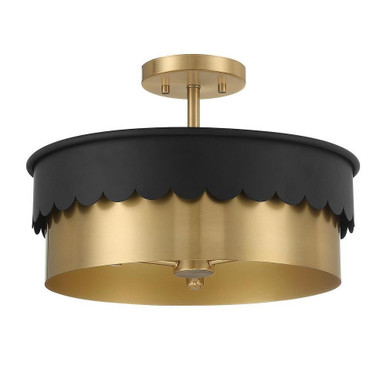 3 Light 16 Inch Wide Semi Flush Mount by BSH - 2583-BEL-1279494