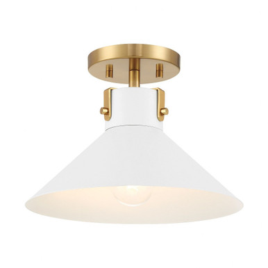 1 Light 11.5 Inch Wide Semi Flush Mount by BSH - 2583-BEL-1345046