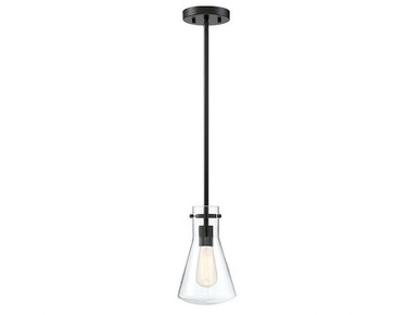 1 Light Mid Century Modern Small Pendant 10.5 Inch Tall by BSH - 2583-BEL-1107296