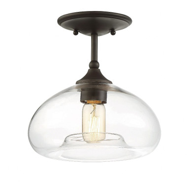 1 Light 10.75 Inch Wide Modern Semi Flush Mount by BSH - 2583-BEL-1107249