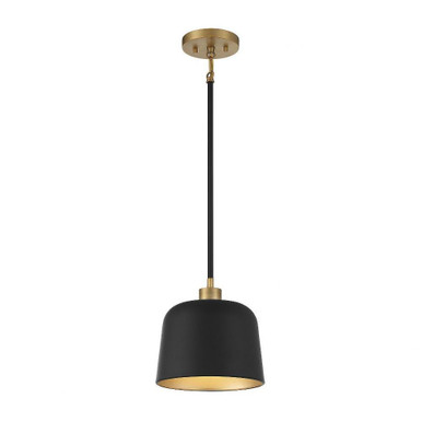 1 Light Mid Century Modern Small Pendant 9 Inch Tall by BSH - 2583-BEL-1107434