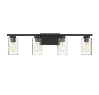 4 Light Cylinder Down Mid Century Vanity Light 32 Inch Wide by BSH - 2583-BEL-1107369