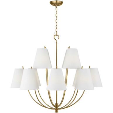 Marina 12 Light Chandelier 34 Inch X 40 Inch Wide by Visual Comfort Studio - CC18412