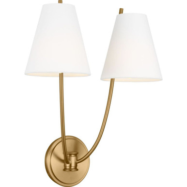 Marina 2 Light Wall Sconce 17.5 X 14.5 Inch Wide by Visual Comfort Studio - CW1422
