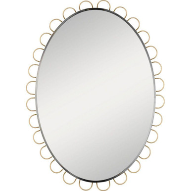 Tirreno Oval Mirror 30.5 Inch and 23.5 Inch Wide by Visual Comfort Studio - KSMR102GD