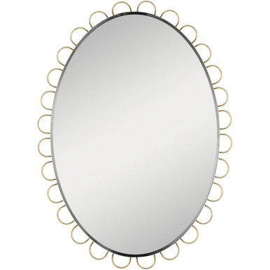 Tirreno Oval Mirror 30.5 Inch and 23.5 Inch Wide by Visual Comfort Studio - KSMR102GD