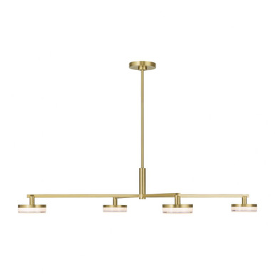 Khan 30W 4 LED Large Chandelier 34 Inch Wide by Visual Comfort Studio - SLC1084
