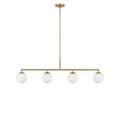 Nube 60W 4 LED Linear Chandelier 12.63 Inch and 48 Inch Wide by Generation - GLC1814E