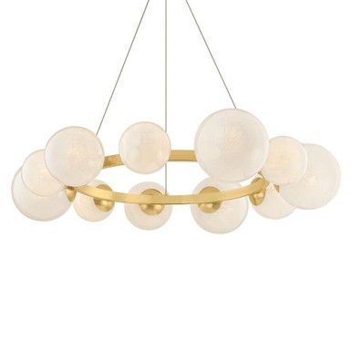 Pacama 11 Light Chandelier 7.75 Inch and 40.25 Inch Wide by Hudson Valley - 5540-AGB