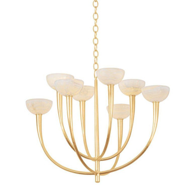Maywood 8 Light Chandelier 24.5 Inch Tall X 33.5 Inch Wide by Hudson Valley - 9034-VGL