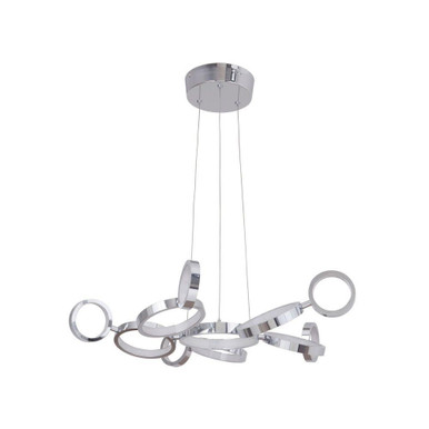 Mira 484W 11 LED Pendant 5.91 Inch Tall and 27.75 Inch Wide by Craftmade - 47191-CH-LED