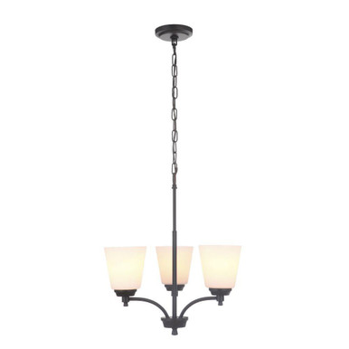 Tyler 3 Light Chandelier 23 Inch Tall and 19.5 Inch Wide by Craftmade - 50223-FB-WG