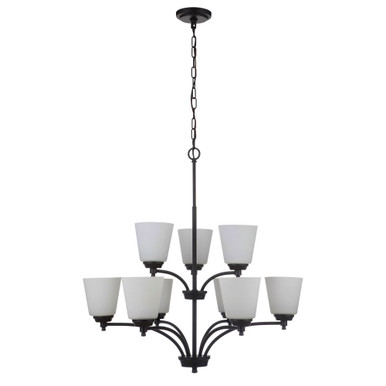 Tyler 9 Light Chandelier 34 Inch Tall and 31.5 Inch Wide by Craftmade - 50229-FB-WG