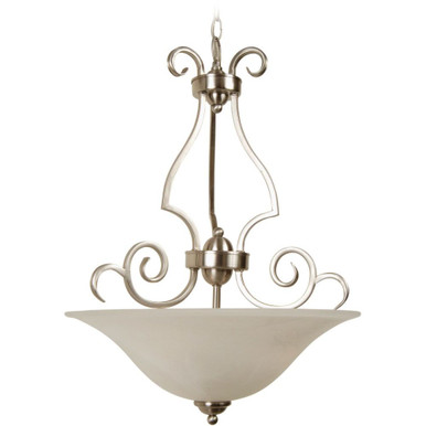 Cecilia 3 Light Inverted Pendant 25.5 Inch Tall X 18 Inch Wide by Craftmade - 7118BNK3