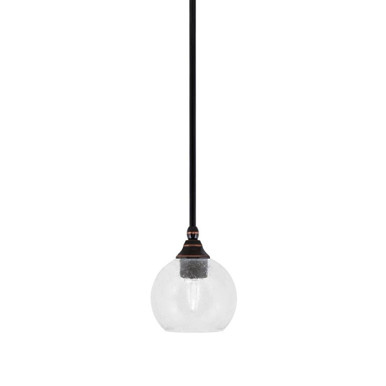 1 Light Stem Hung Mini Pendant 7.25 Inch Tall by Toltec - 23-BC-4100
