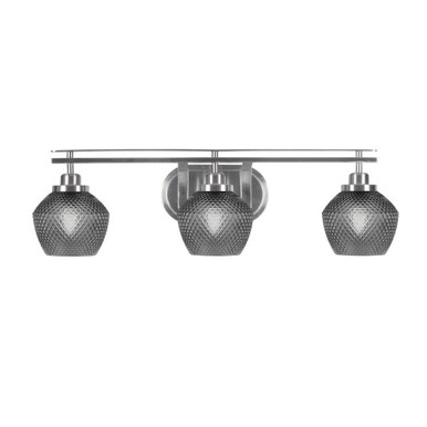 Odyssey 3 Light Bath Bar 8.25 Inch Tall and 27.5 Inch Length by Toltec - 2613-46-2