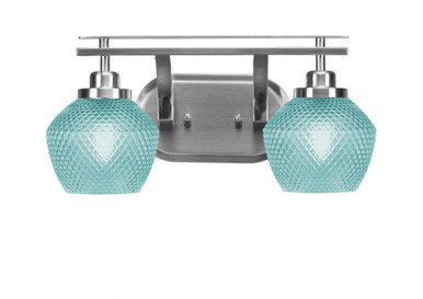 Odyssey 2 Light Bath Bar 8.5 Inch Tall and 16.5 Inch Length by Toltec - 2612-46-2