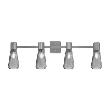 Everleigh 4 Light Bath Bar 11.25 Inch Tall and 35.25 Inch Length by Toltec - 4824-GP-882
