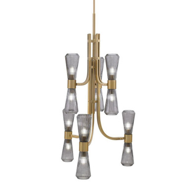 Everleigh 12 Light Chandelier 46.5 Inch Tall and 22.75 Inch Wide by Toltec - 4846-NAB-882