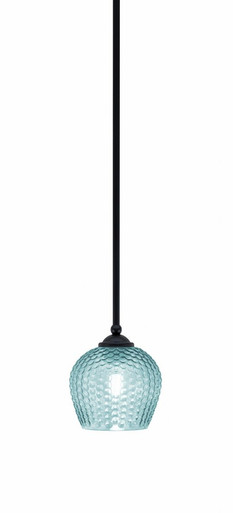 Zilo 1 Light Stem Hung Mini Pendant 9.5 Inch Tall X 7.5 Inch Wide by Toltec - 560-46-0
