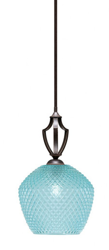 Zilo 1 Light Stem Hung Mini Pendant 15.5 Inch Tall X 7 Inch Wide by Toltec - 561-49-2