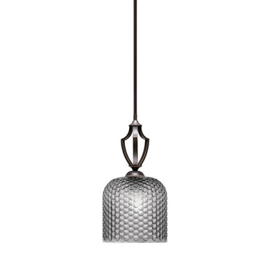 Zilo 1 Light Stem Hung Mini Pendant 16.75 Inch and 7.5 Inch Wide by Toltec - 561-49-1