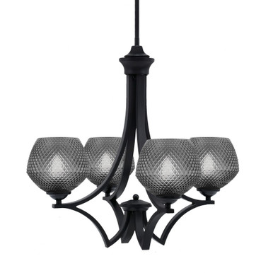 Zilo 4 Light Up Chandelier 19.75 Inch Tall and 21.75 Inch Wide by Toltec - 564-46-2
