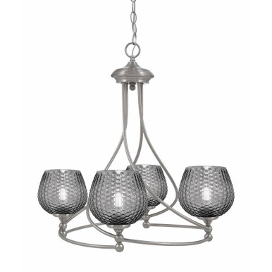 Capri 4 Light Up Chandelier 19.75 Inch Tall and 22.75 Inch Wide by Toltec - 904-46-0