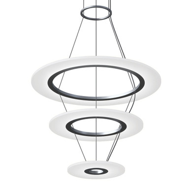 Arctic Rings 3 LED Pendant 17 Inch Tall and 23.75 Inch Wide by Sonneman - 2075