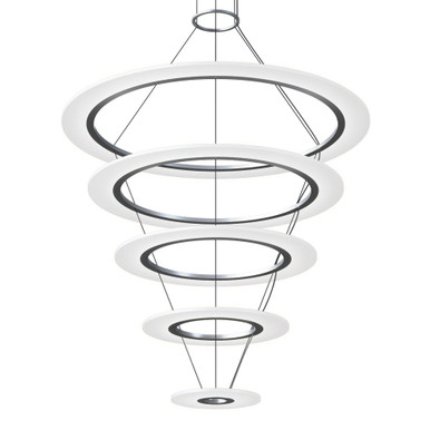 Arctic Rings 5 LED Pendant 34 Inch Tall and 37.25 Inch Wide by Sonneman - 2078