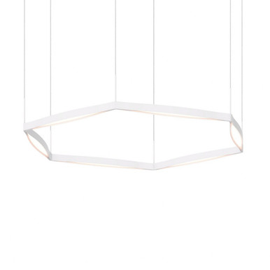 Ola 72W 6 LED Pendant 7.5 Inch Tall and 54 Inch Wide by Sonneman - 22QRR01120PHA