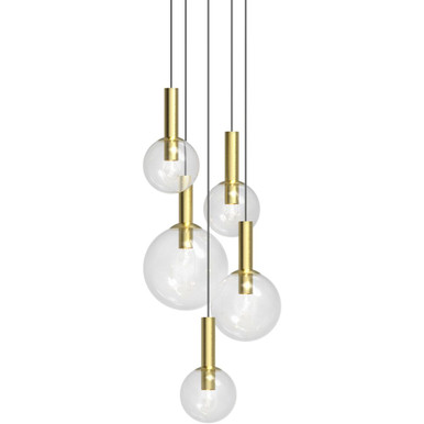 Bubbles 5 Light Pendant 22 Inch Tall and 26 Inch Wide by Sonneman - 3765